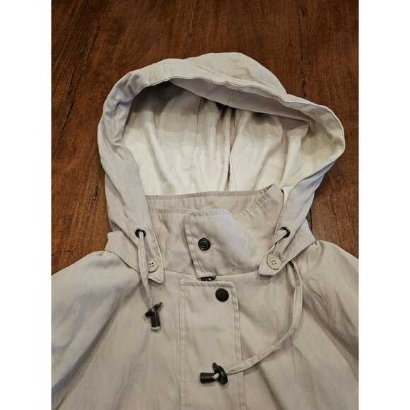 Vintage Bromly Hooded Sport Jacket Size XL Beige - Picture 4 of 9